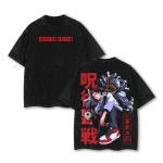 Yuta Okkotsu Jujutsu Kaisen Anime Vintage Washed T-Shirt Rika Orimoto Cursed Spirit Manga Graphic Tee Oversized