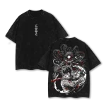 Yuta Okkotsu Jujutsu Kaisen Execution Culling Game Prelude Double Printed Vintage Washed Oversized Anime T-Shirt