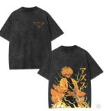 Zenitsu Agatsuma Demon Slayer Anime Manga Vintage Oversized Washed T-Shirt