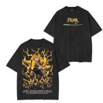 Zenitsu Agatsuma Thunder Breathing Demon Slayer Anime Graphic Washed T-Shirt