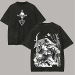 Edward Newgate Whitebeard One Piece Washed Anime Shirt – Vintage Anime Fan Apparel Graphic Tee