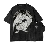 Yu-Gi-Oh Blue Eyes White Dragon Vintage Washed Anime T-Shirt