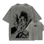 Asta Black Clover Anime Washed T-Shirt – Vintage Manga Graphic Tee