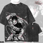 Toji Sorcerer Killer & Inverted Spear Graphic Vintage Oversized Wash Anime T-Shirt, Cursed Tool Streetwear Tee