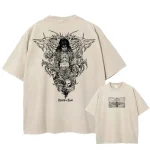 Attack On Titan Freedom Anime Washed T-Shirt – Vintage Streetwear Graphic Tee